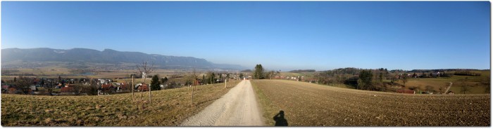 Panoramablick oberhalb von Leuzingen