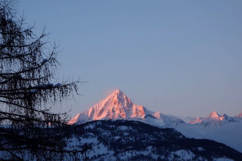 Aletschhorn im Abendrot