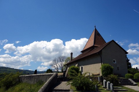 Kirche und Aussichtspunkt in Bassins