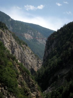 Bisse de Ricard - Hängebrücke bei Niouc