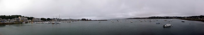 Panorama Hafen Perros-Guirec - Flut