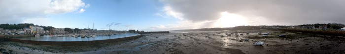 Panorama Hafen Perros-Guirec - Ebbe