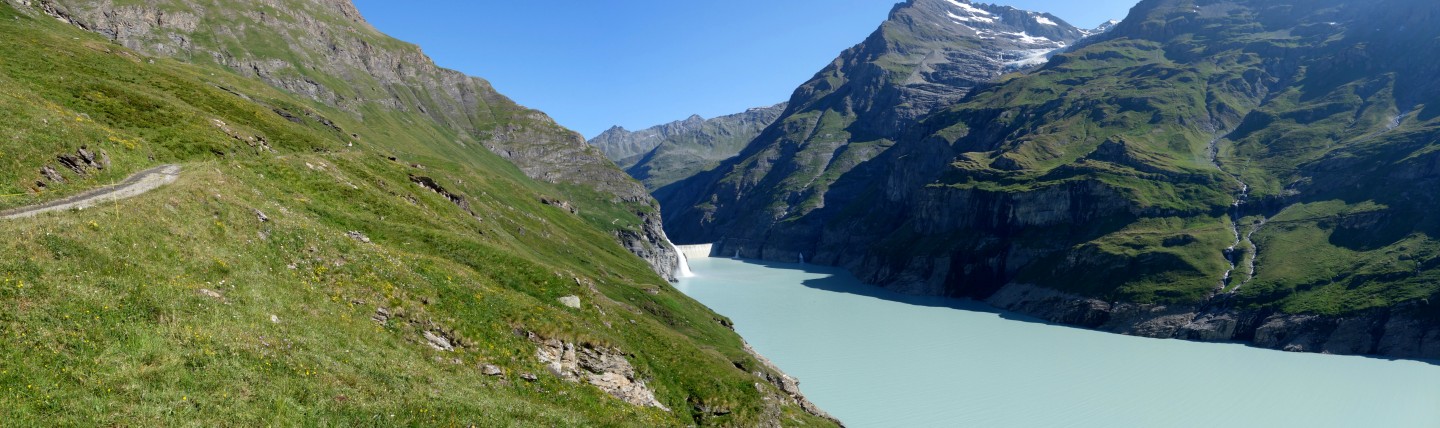 Blick zurück zum Lac de Mauvoisin