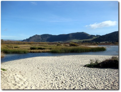 Lagune hinter der Bucht von Carmel