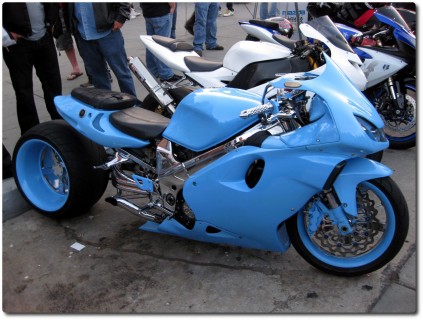 Custom Bike Blue