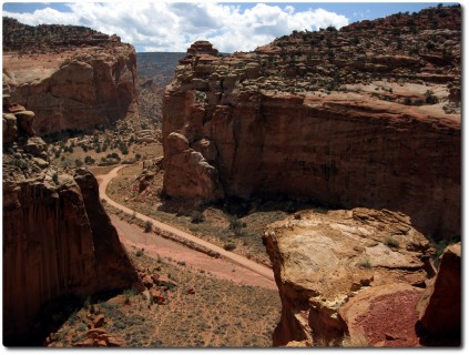 Blick auf den Grand Wash