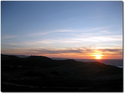 Sonnenuntergang Coastal Trail