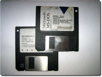 MS Dos 5.0 und MS Windows 3.1 anno 1992