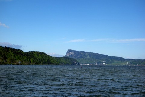 Blick über den Lac de Joux zum Dent de Vaulion