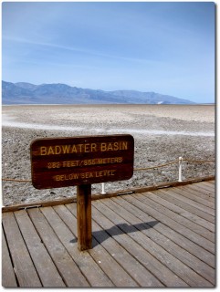 Badwater - 86m unterhalb der Meeresoberfläche - Tiefster Punkt Nordamerikas