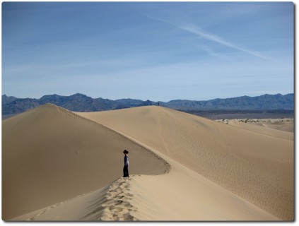 Sanddünen in den Mesquite Flats