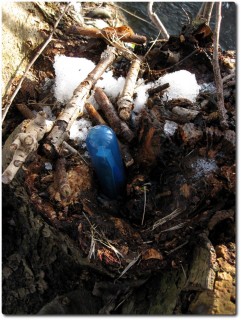 Geocache gefunden aber loggen unmöglich - festgefroren