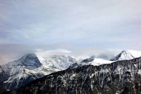 Eiger Mönch und Jungfrau vom Beatenberg