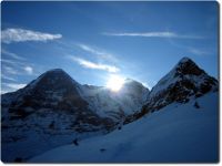Sonnenaufgang Eiger, Mönch und Jungfrau