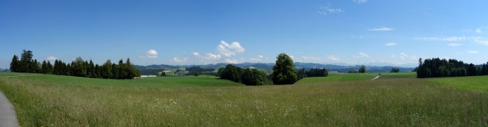 Panorama in Richtung Alpen