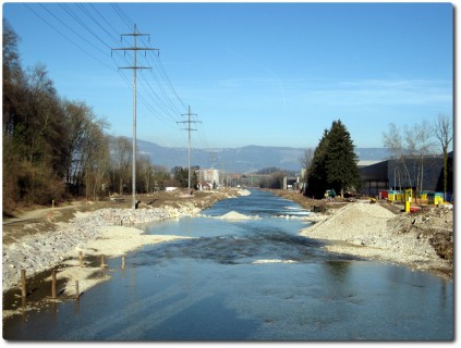 Hochwasserschutz entlang der Emme