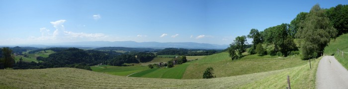 Panorama in Richtung Jura