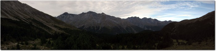 Panorama vom Fuorcla del Gal in Richtung Val del Gallo