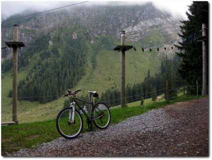 Seilpark und Blick auf den Pilatus - Fräkmüntegg