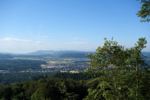 Blick unterhalb Gisliflue ins Mittelland