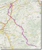 Google Map Emme - Mountainbike - Tour 1. Tag