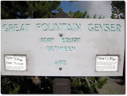 Great Fountain Geysir - Prognose