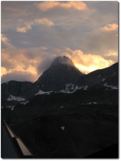 Abendstimmung auf dem Gemmipass