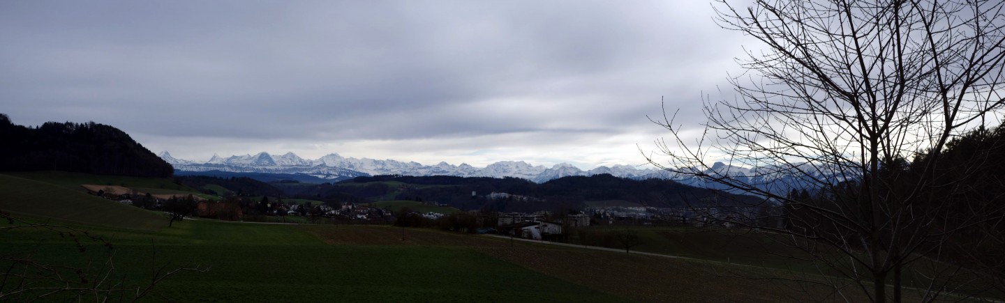 Panorama Alpen bei Habstetten