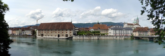 Panorama Solothurn ab Hafenbar