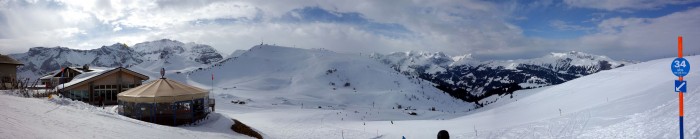 Adelboden Skitag - Panorama Hannigalp