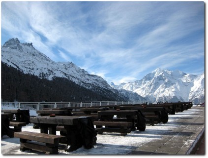 Neue Terrasse auf der Hannigalp mit Matterhornblick