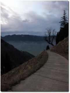 Rückfahrt in Abendstimmung