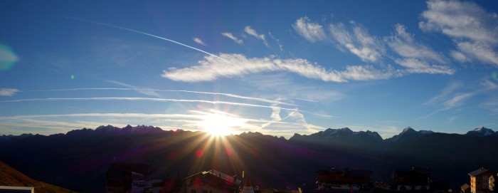 Panorama Sonnenaufgang Fiescheralp