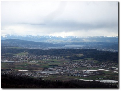 Lägeren Blick zum Zürichsee