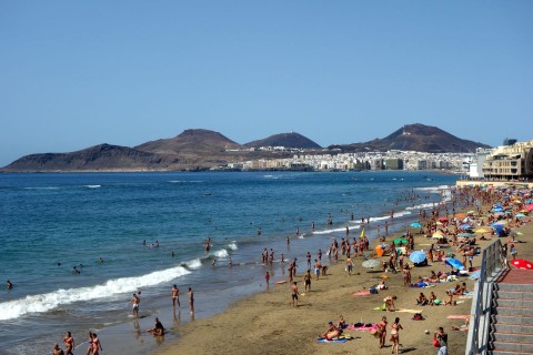 Las Canteras Strand in Las Palmas
