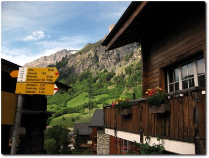 Leukerbad - Start zum Auffstieg zur Gemmi