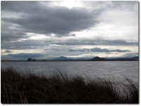 Gefrorener Lower Klamath Lake