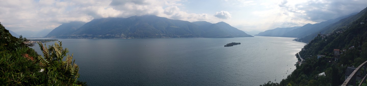 Panorama - Lago Maggiore Höhe Gruppaldo