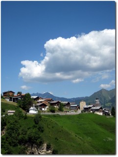 Blick auf Lumbrein