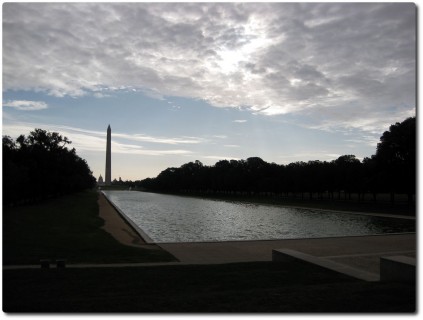 The Mall - Reflection Pool und Washington Memorial