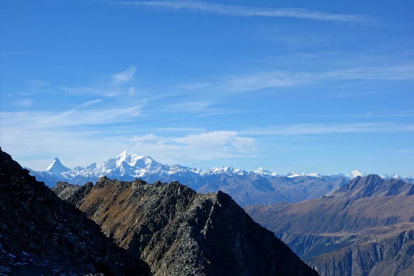 Blick bis zum Mont-Blanc