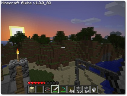 Minecraft - Morgensonne auf der Terasse