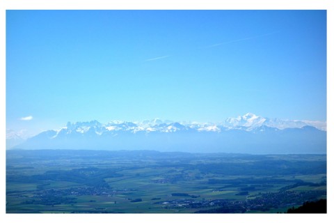 Mont Blanc ohne Wolken