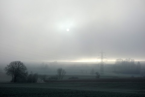 Nebel und Sonne bei Seeberg