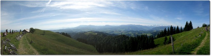 Panorama Ober Änzi in Richtung Süden