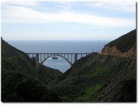 Bixby Bridge von der Old Coastal Road