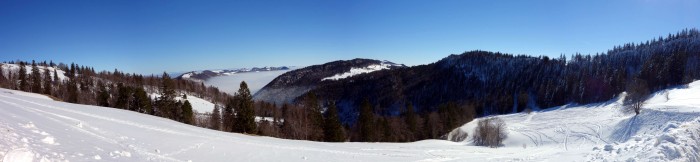 Panorama Althüsli in Richtung Weissenstein