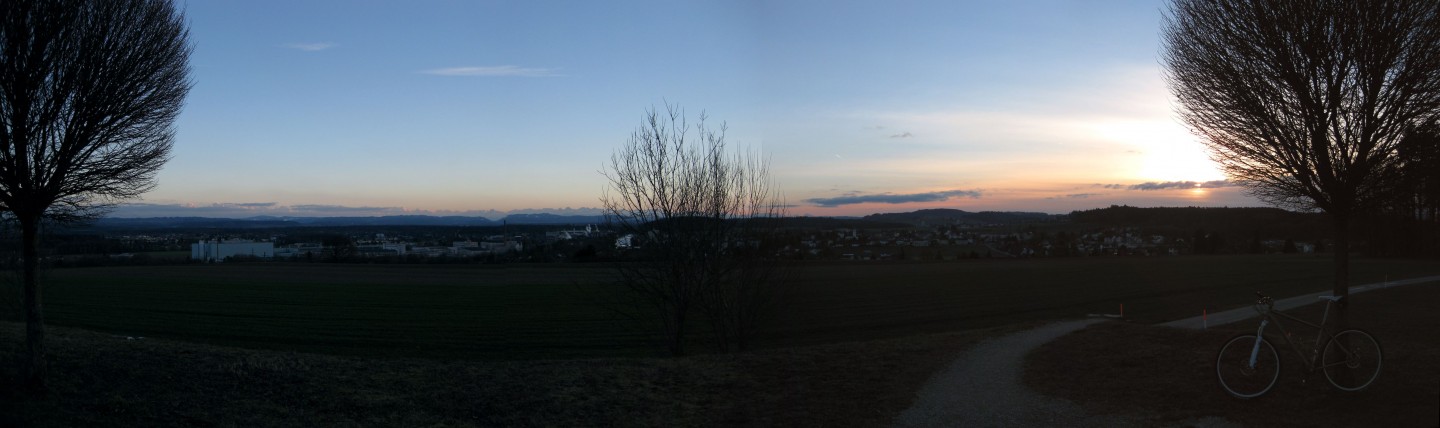 Abendstimmung zu Tourenbeginn