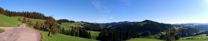 Panorama Gohlgrabe - links rauf, rechts runter