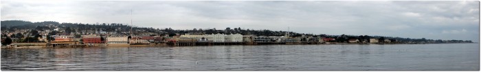 Panorama von Monterey aus Meeressicht